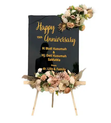 Papan Bunga Akrilik Banyukembar